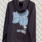 Stussy Y2K Faded Spray Paint Tag Hoodie Size Large
