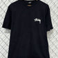 Stussy Y2K Flaming Logo Graphic Tee Size Large