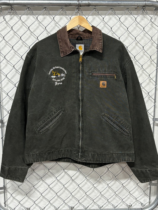 Vintage Carhartt Moss Green J97 Detroit Workwear Jacket Size XL