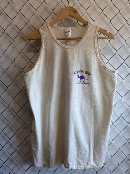 Vintage 90's Camel Cigarettes Genuine Taste Promo Tank Top Shirt Size XL