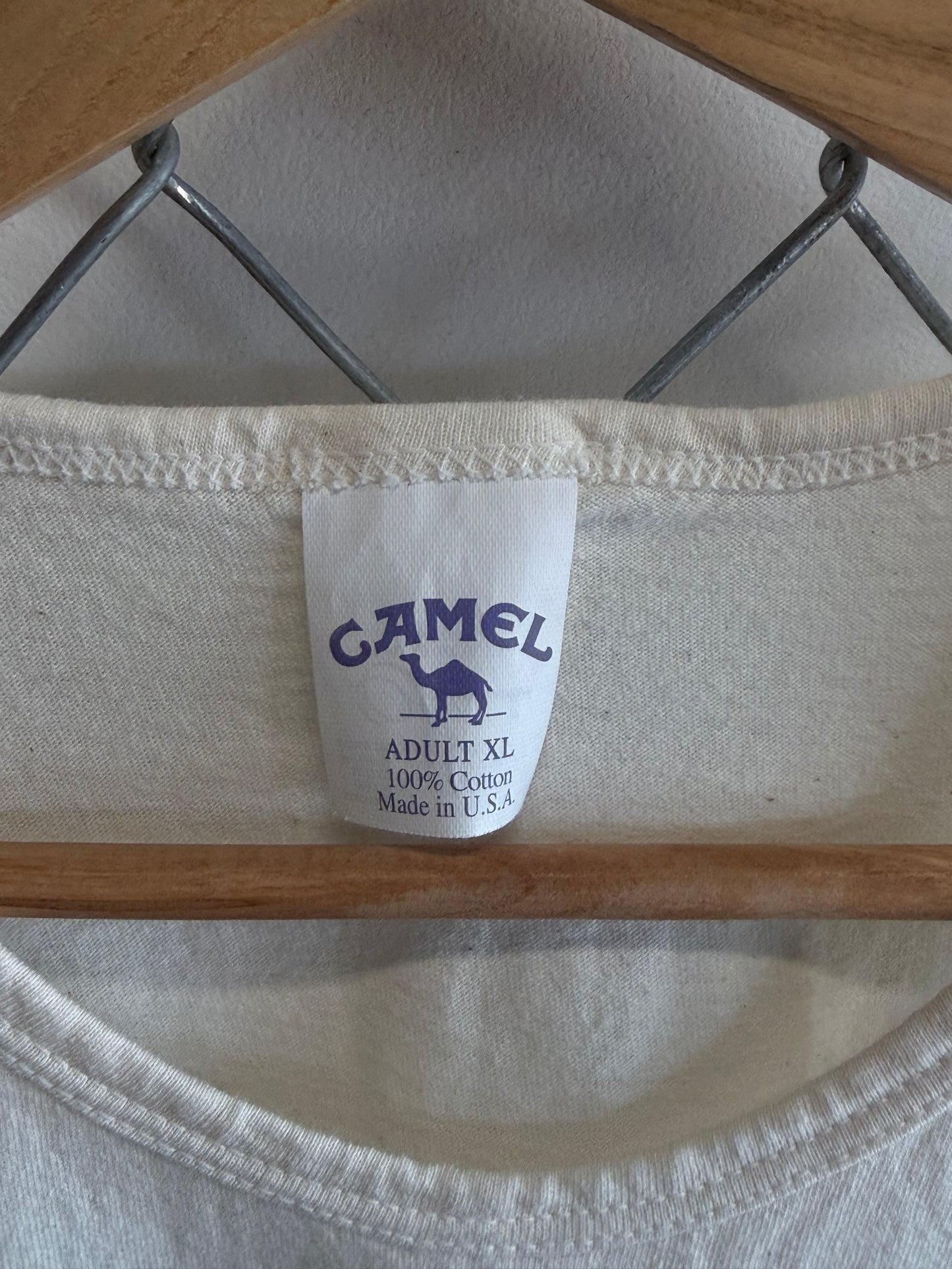 Vintage 90's Camel Cigarettes Genuine Taste Promo Tank Top Shirt Size XL