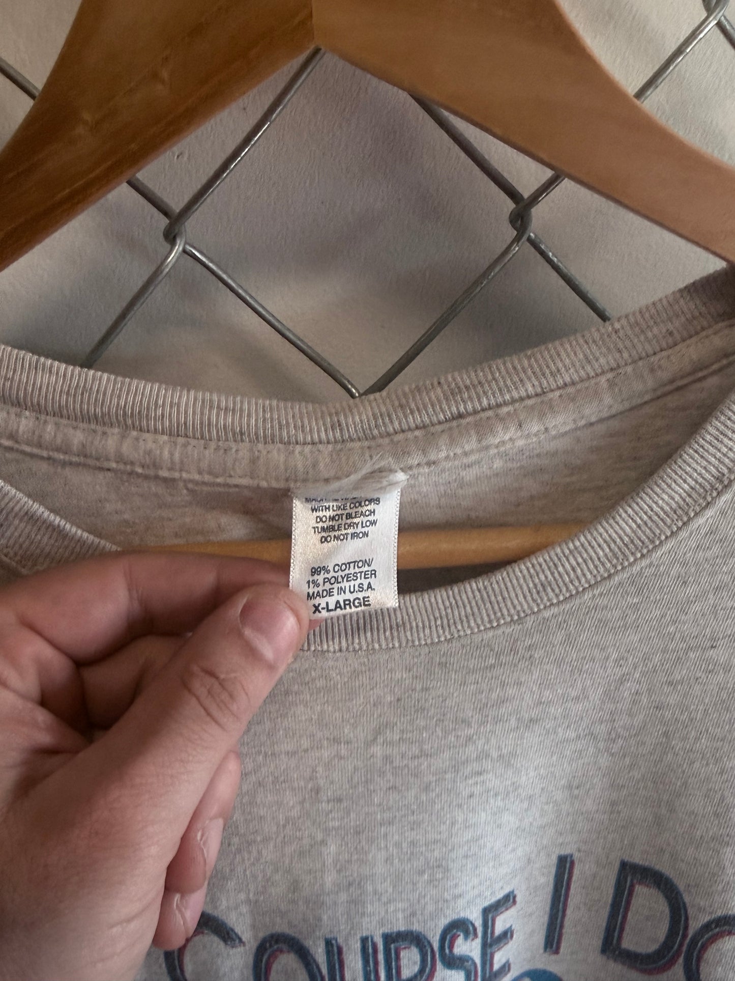 Vintage 90's Did It Right Graphic Tee Size XL