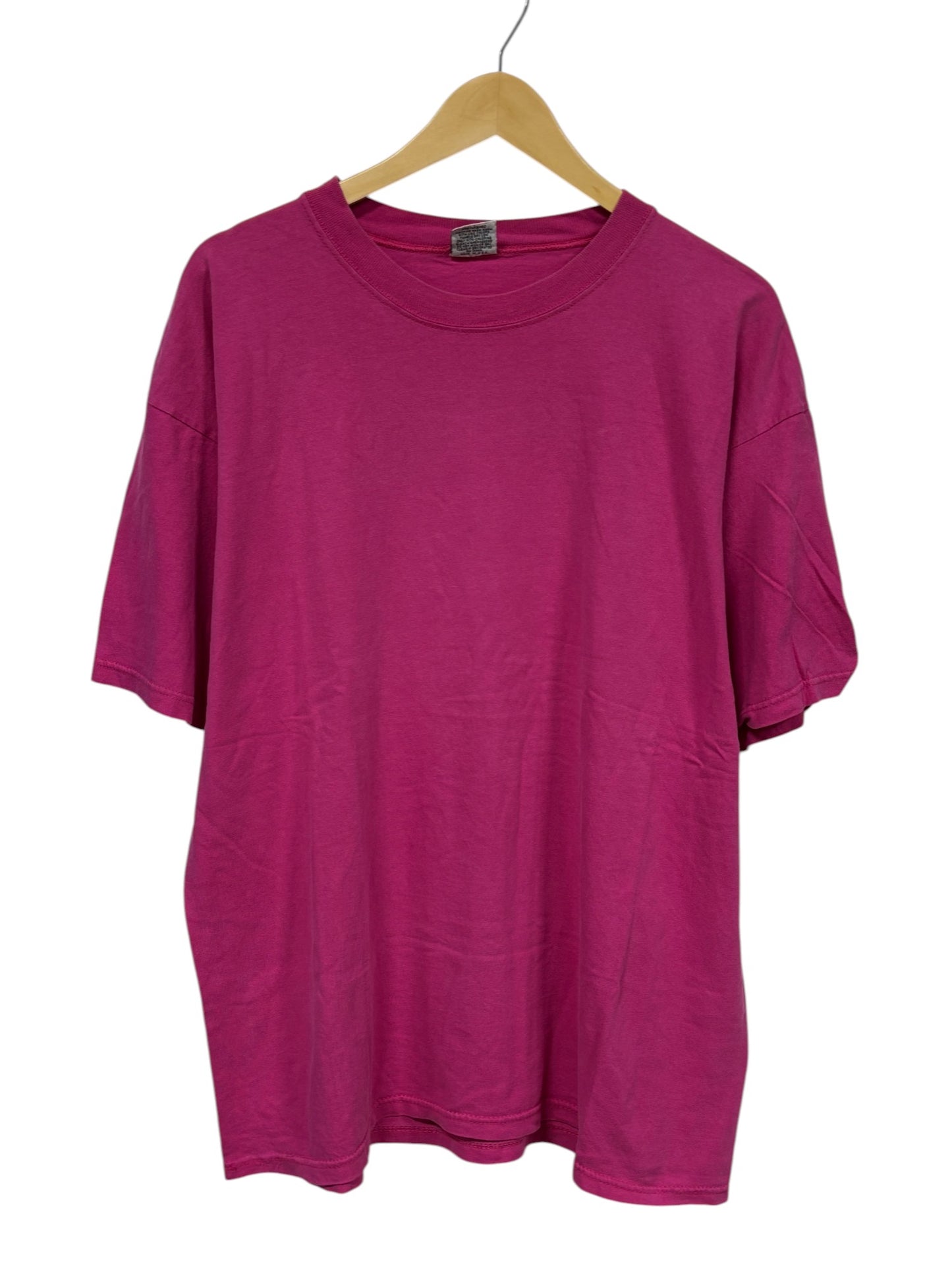 Vintage 90's Women's Lee Sturdy Heavy Weight Blank Pink Tee Size Large