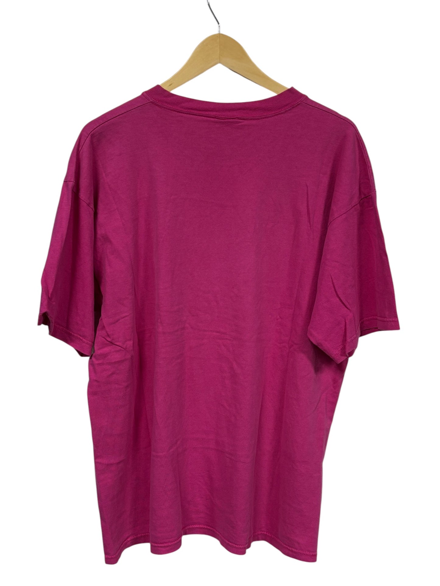 Vintage 90's Women's Lee Sturdy Heavy Weight Blank Pink Tee Size Large