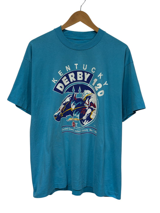 Vintage 1994 Kentucky Derby Horse Racing Graphic Tee Size Large