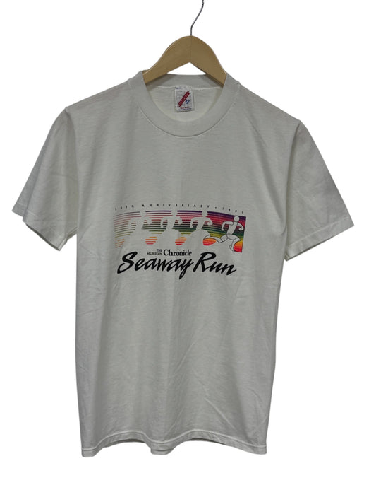 Vintage 1991 Muskegon Chronicle Seaway Run Marathon Tee Size Medium