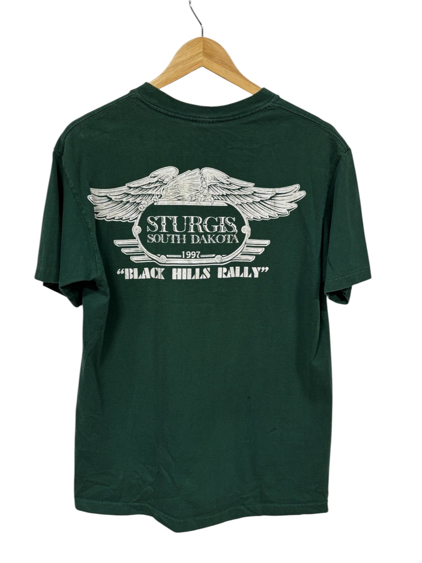 Vintage 90's Harley Davidson Sturgis Bike Week Eagle Graphic Tee Size Medium