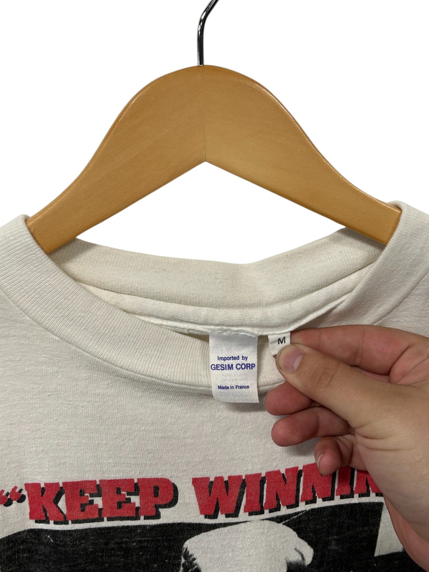 Vintage 90's Mouse Strauss Keep Winning Boxing Tee Size Medium