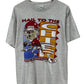 Vintage 1993 Joe Montana Kansas City Chiefs Big Head Cartoon Tee Size Large