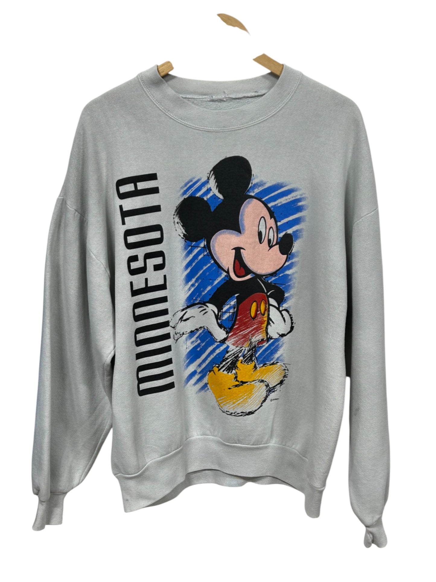 Vintage 90's Mickey Mouse Minnesota Big Print Cartoon Sweater Size XL