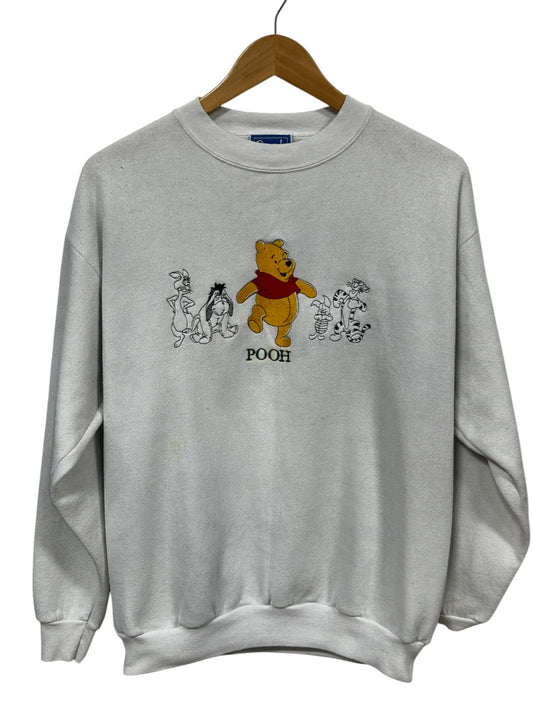 Vintage 90's Winnie the Pooh Embroidered Cartoon Sweater Size Medium