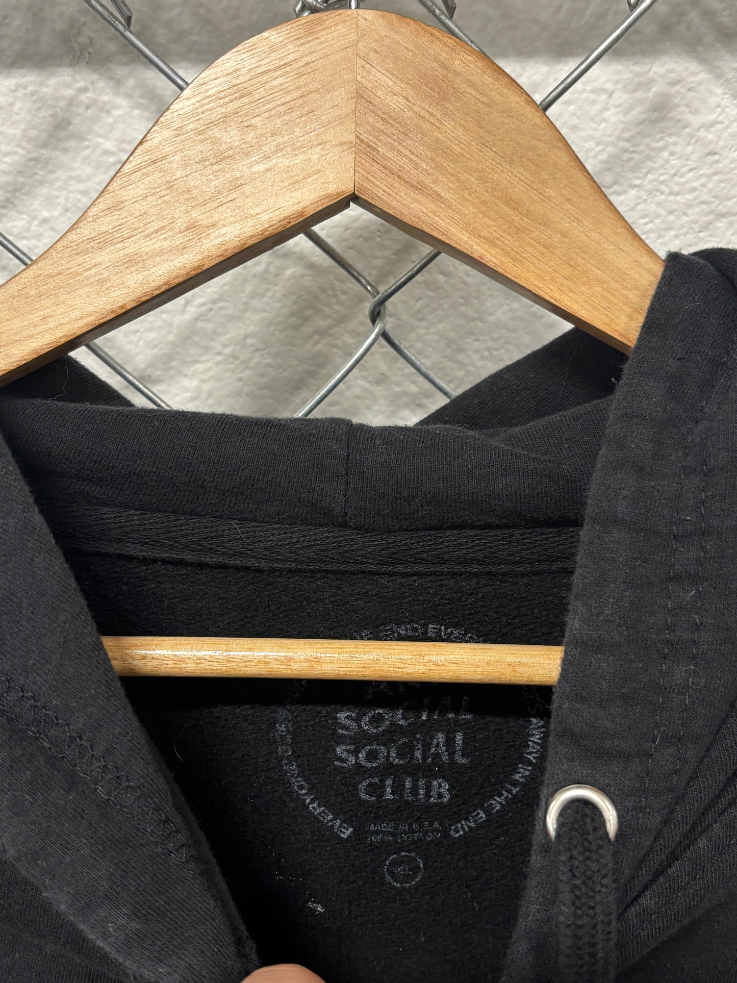 Anti Social Social Club ASSC Black Hoodie Size XL