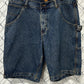 Y2K Route 66 Denim Cargo Shorts Size 36
