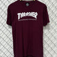 Y2K Thrasher Magazine Maroon Tee Size Medium