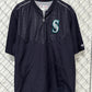 Majestic Authentic Seattle Mariners Baseball Half Zip Shirt Size Large