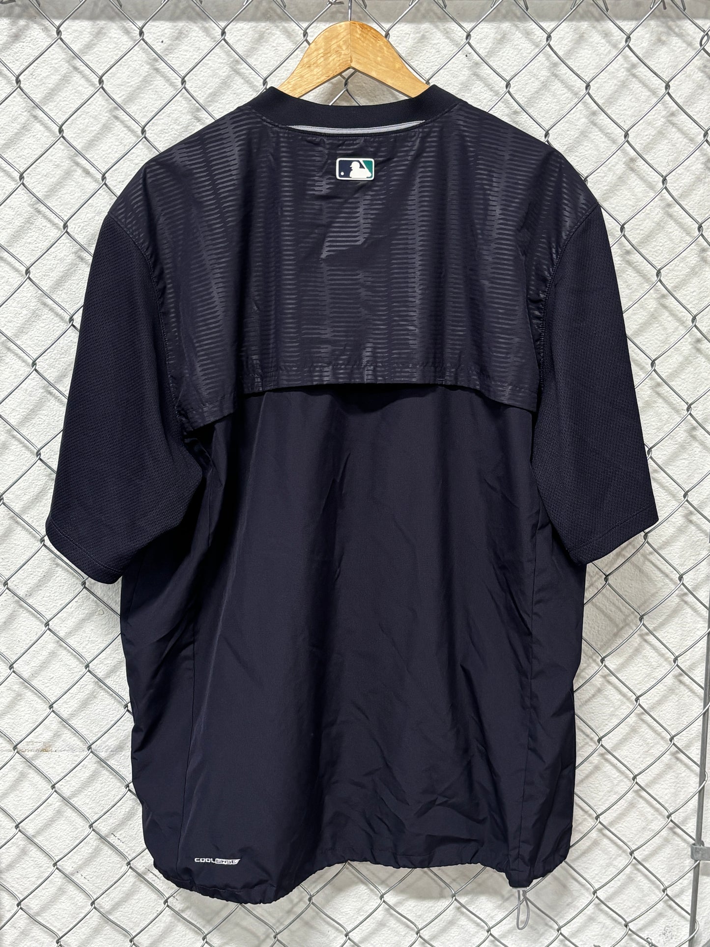 Majestic Authentic Seattle Mariners Baseball Half Zip Shirt Size Large