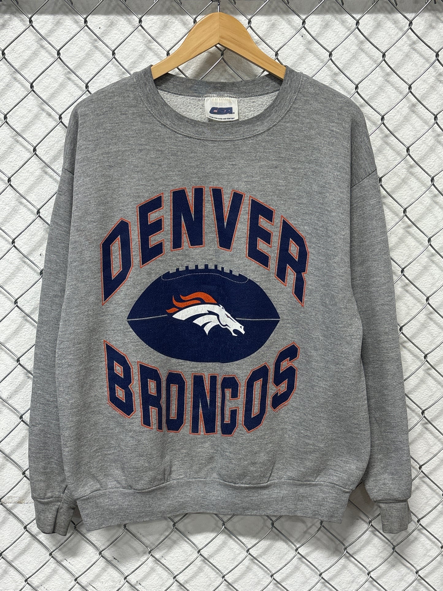 Vintage 90's CSA Denver Broncos Football NFL Logo Sweater Size XL