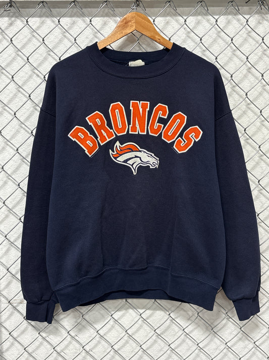 Vintage 90's Lee Sports Denver Broncos NFL Crewneck Sweater Size XL
