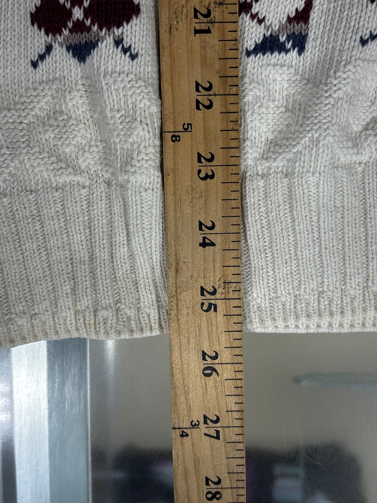 Vintage Knightsbridge Acrylic Knit Pattern Sweater Size Large