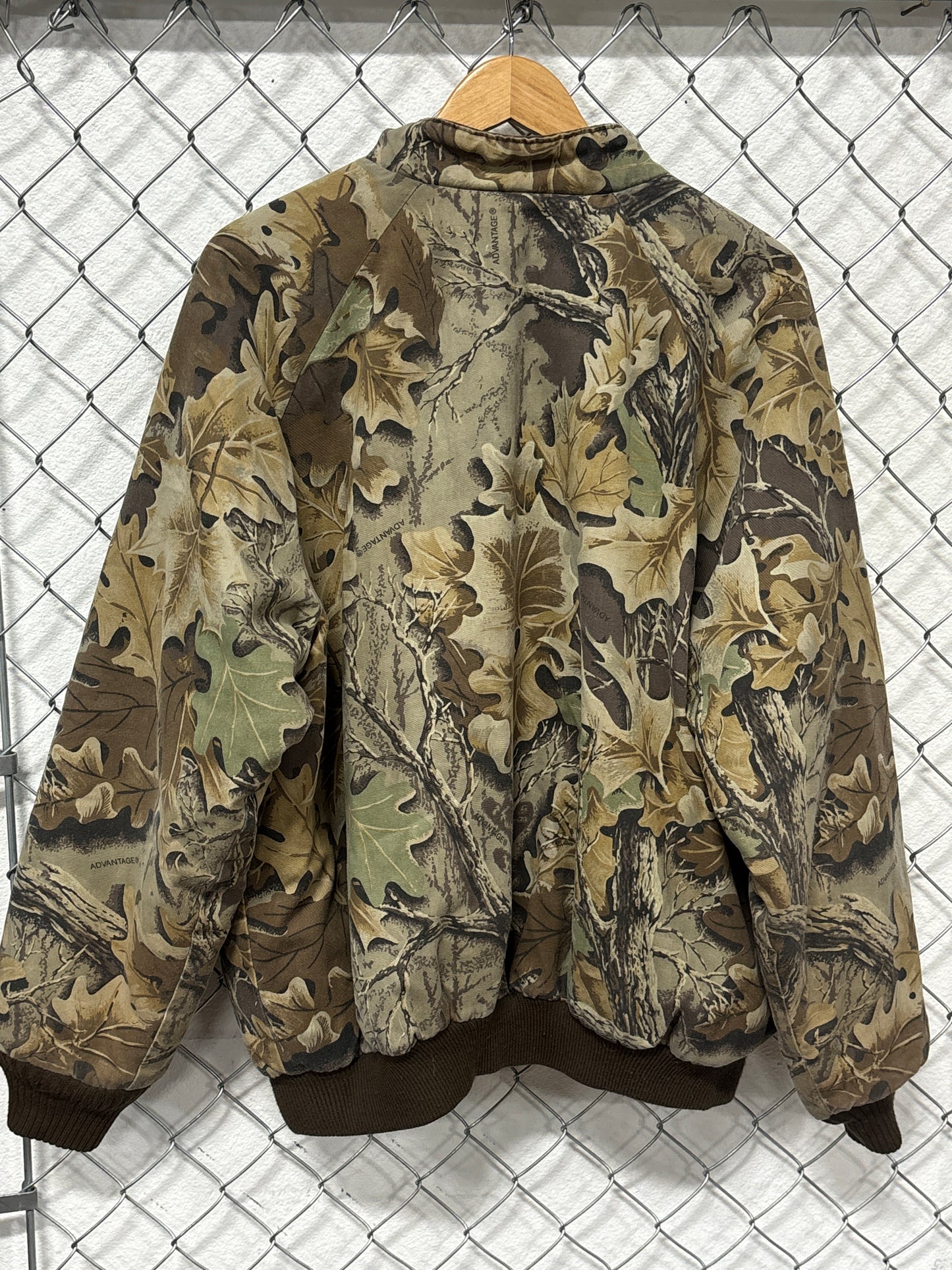 Vintage 90's John Deere Woodland Camo Button Up Jacket Size XL