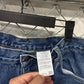 Vintage Flannel Lined Carhartt Denim Carpenter Pants Size 34x32