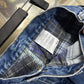 Vintage Flannel Lined Carhartt Denim Carpenter Pants Size 34x32