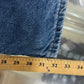 Vintage Flannel Lined Carhartt Denim Carpenter Pants Size 34x32