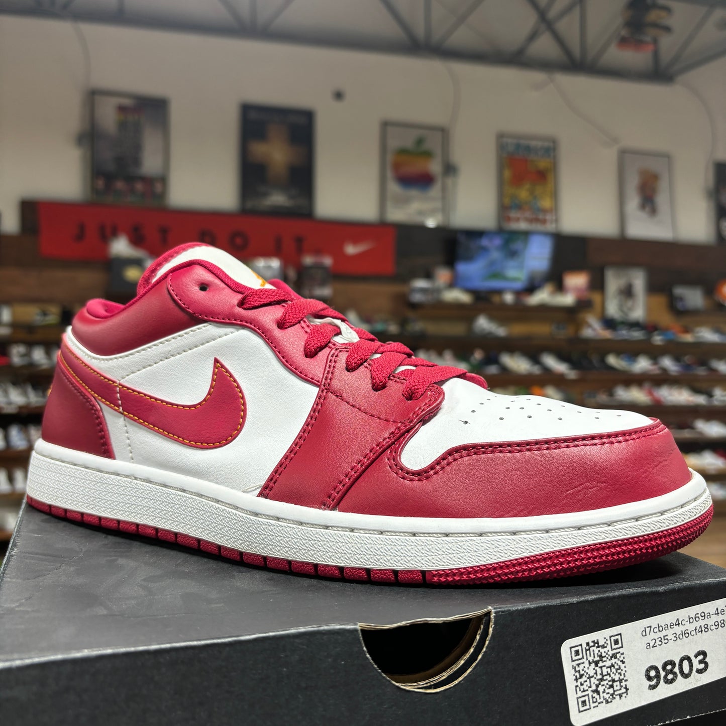 Jordan 1 Low 'Cardinal Red' Size 11.5