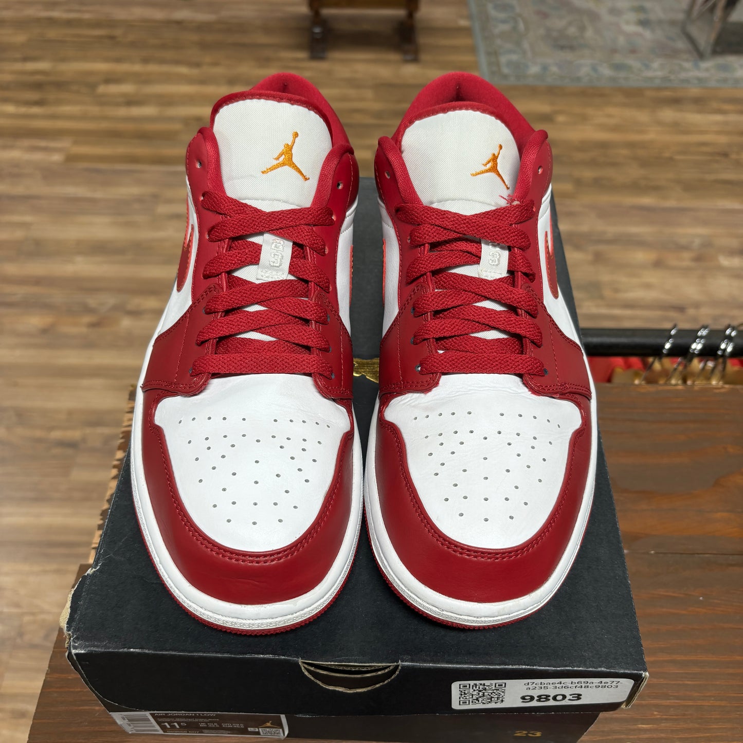 Jordan 1 Low 'Cardinal Red' Size 11.5