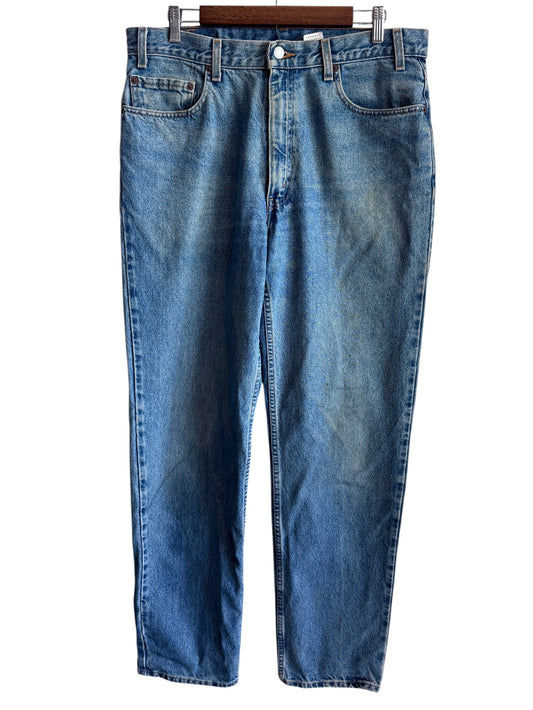 Vintage Levi's 550 Relaxed Straight Leg Denim Jeans Size 36x34
