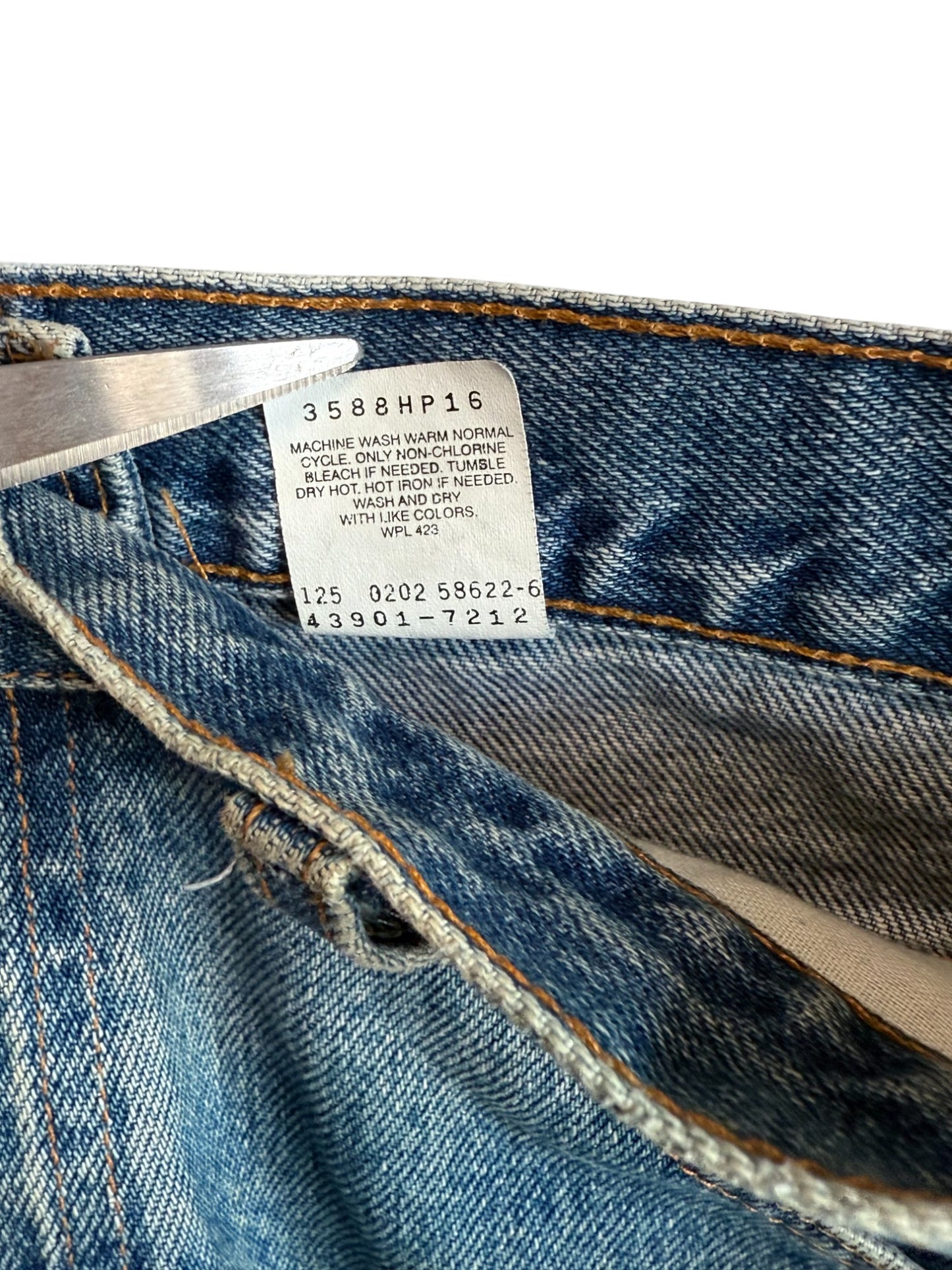 Vintage Levi's 550 Relaxed Straight Leg Denim Jeans Size 36x34
