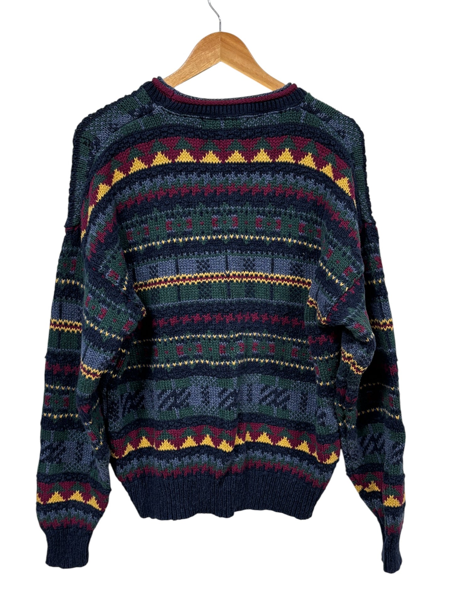 Vintage Sutter and Grant Geometric Knit Sweater Size Large