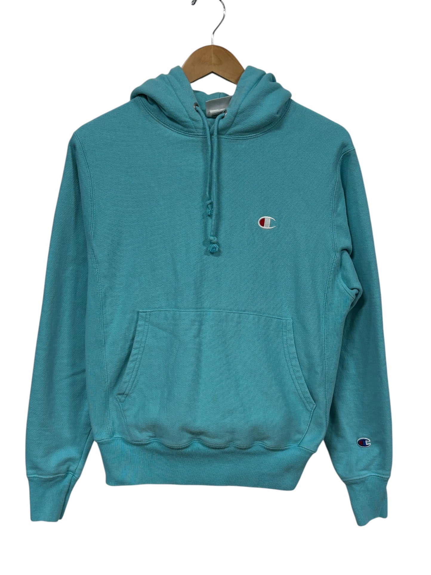 Champion Light Blue Reverse Weave Hoodie Size Small