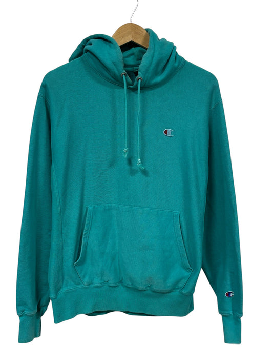 Champion Teal Reverse Weave Hoodie Size Medium