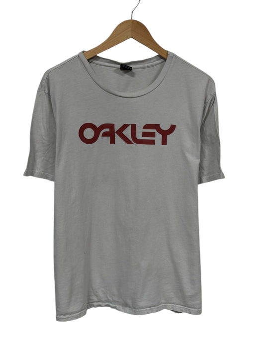 Vintage Y2K Oakley Spell Out Graphic Tee Size XL