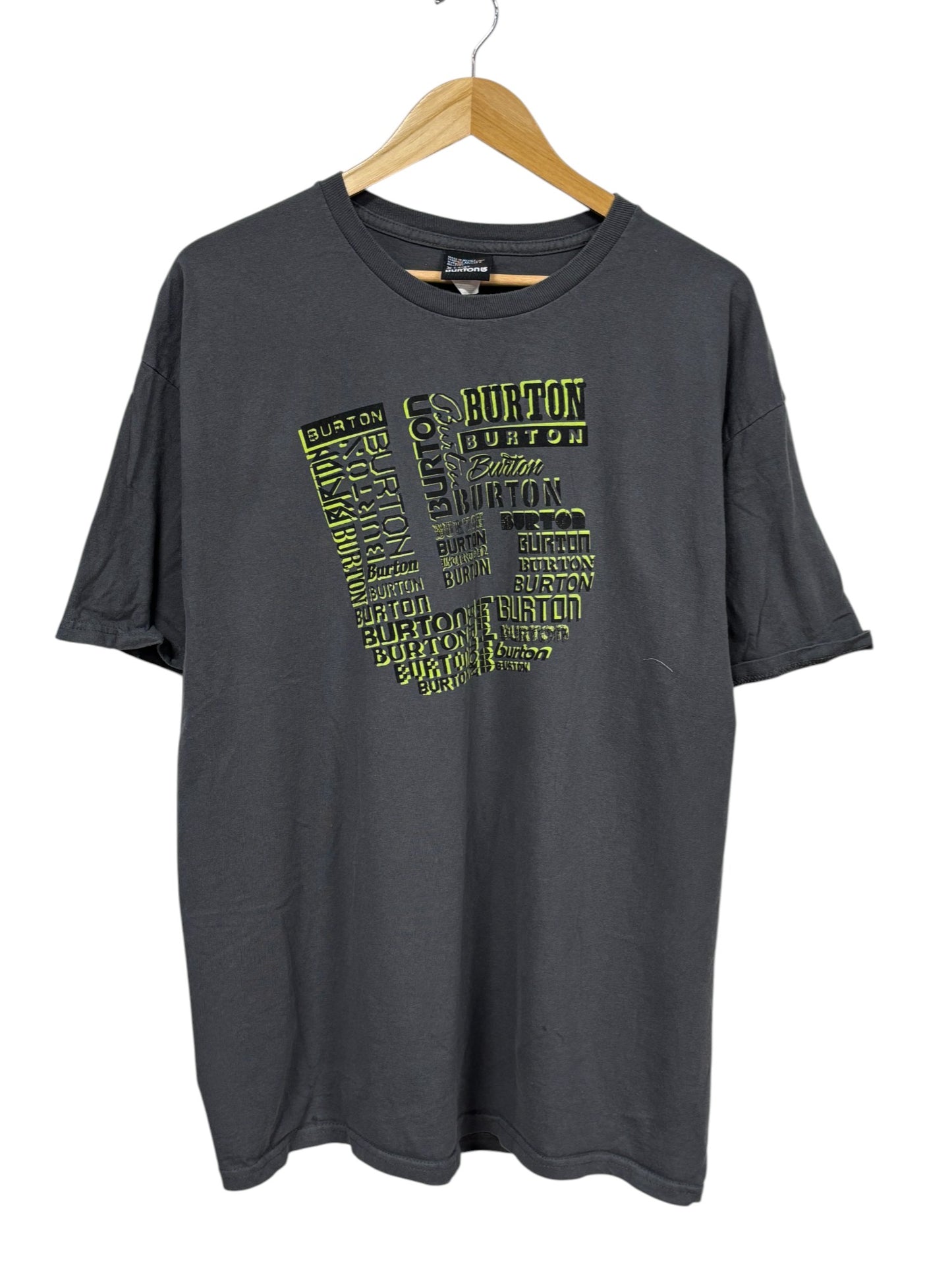 Vintage Y2K Burton Snowboarding Logo Graphic Tee Size XL