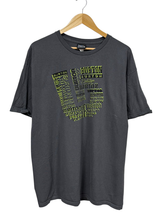 Vintage Y2K Burton Snowboarding Logo Graphic Tee Size XL
