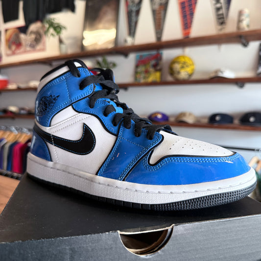 Jordan 1 Mid 'Signal Blue' Size 7