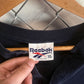 Vintage 90's Reebok Long Sleeve Henley Navy Blue Shirt Size XL