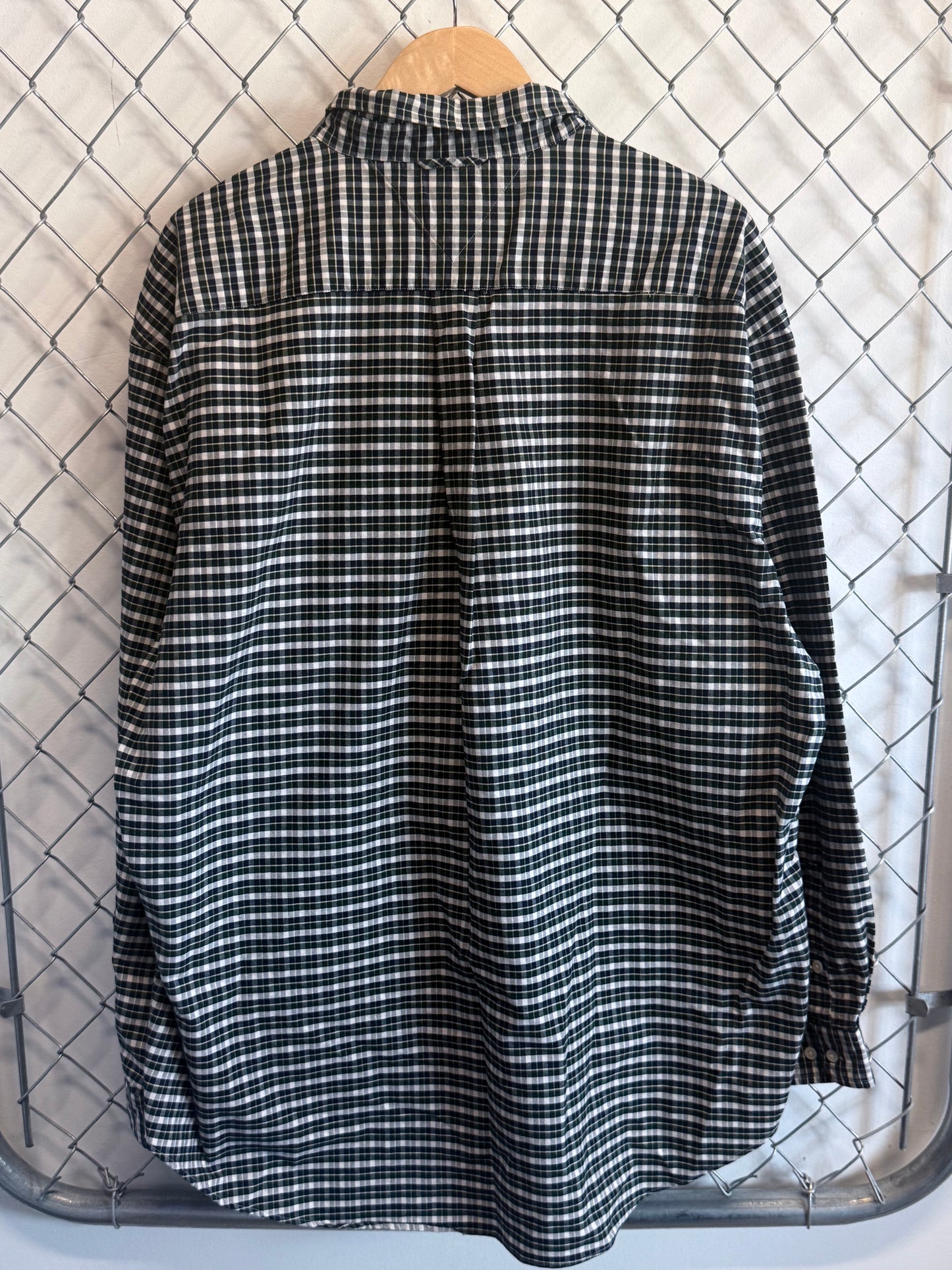 Vintage 90's Tommy Hilfiger Plaid Button Up Flannel Shirt Size XXL