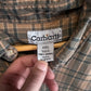 Carhartt Brown Plaid Button Up Work Shirt Size XXL Tall