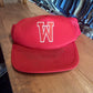Vintage 90's Wisconsin Badgers Red Trucker University Hat