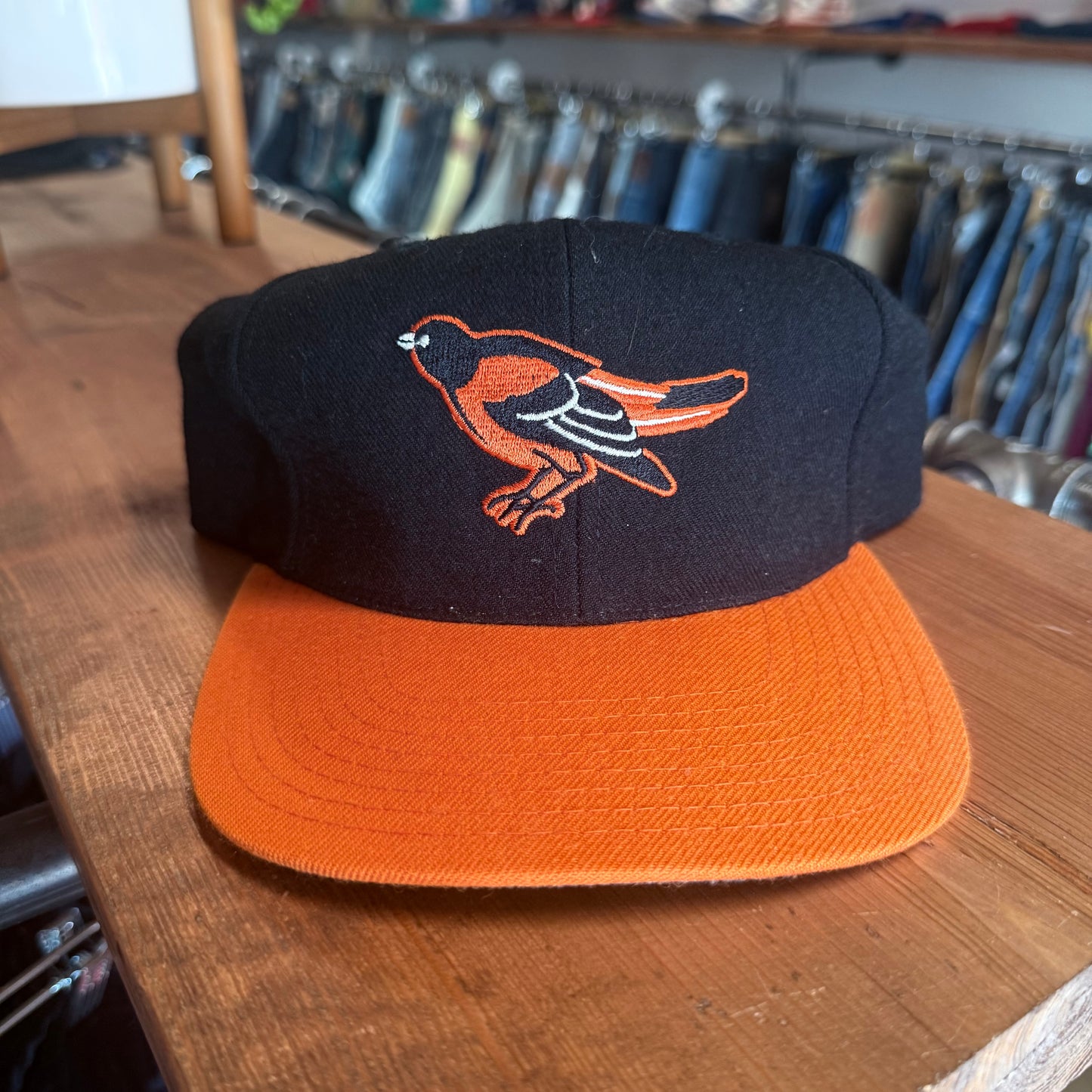 Vintage 90's American Needle Baltimore Orioles Logo Snapback Hat