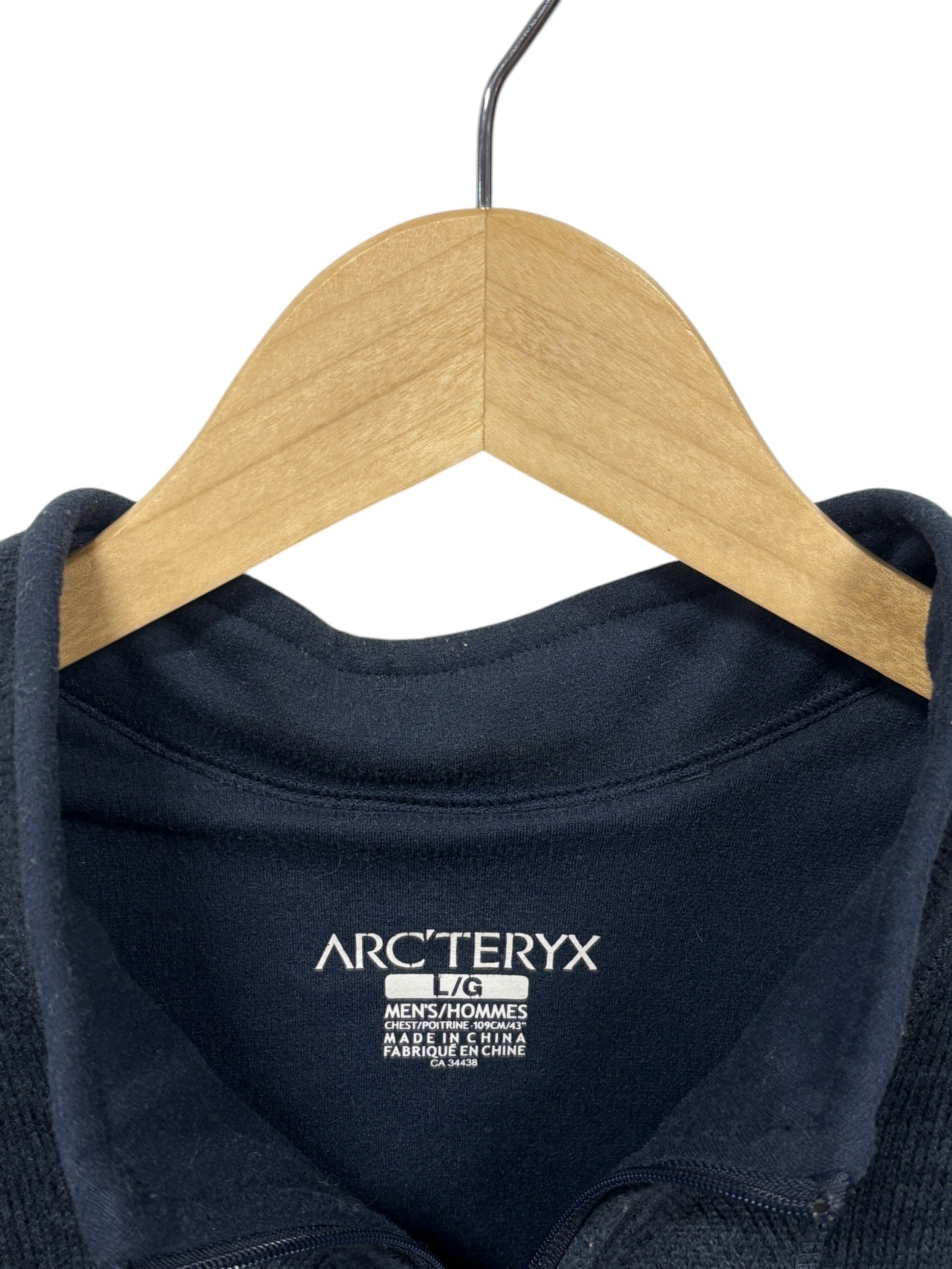 Arc'Teryx Covert Navy Blue Full Zip Sweater Size Large