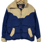 Vintage 70's Miller Blue Tan Goose Down Insulated Jacket Size XL