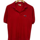 Vintage 80's Sears Flaming Dragon Embroidered Polo Shirt Size Medium