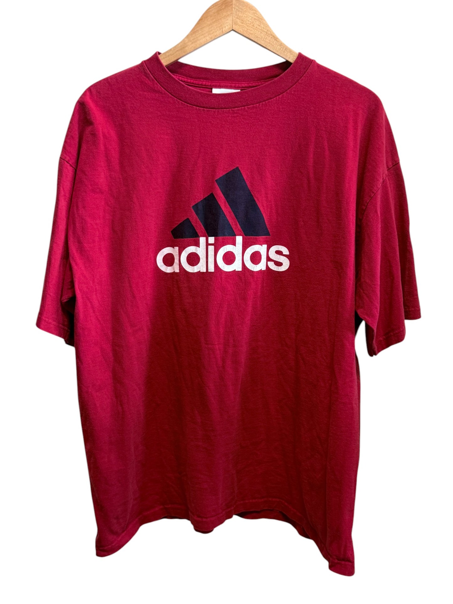 Vintage 90's Adidas Classic Logo Graphic Tee Size XL