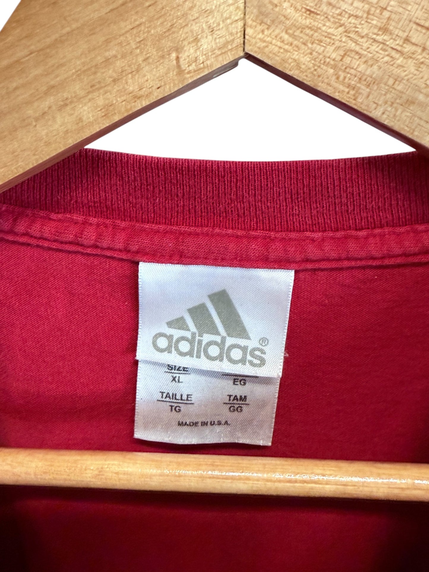 Vintage 90's Adidas Classic Logo Graphic Tee Size XL