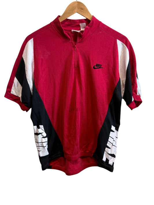 Vintage 90's Nike Silver Tag Cycling Athletic Shirt Size Medium