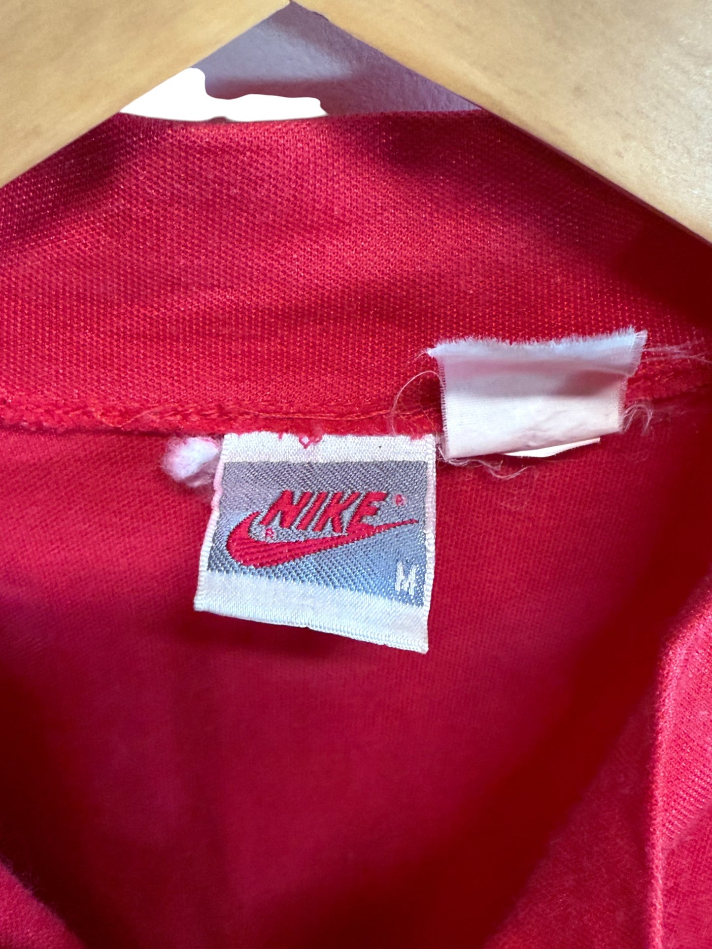 Vintage 90's Nike Silver Tag Cycling Athletic Shirt Size Medium